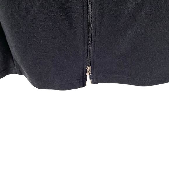 Vintage 90s RARE Adidas Black Zipper Mini Dress Yellow stripe size small - Picture 4 of 7